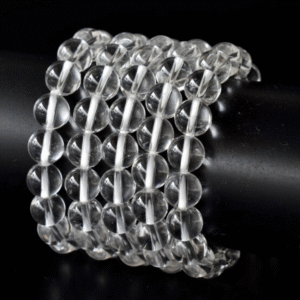 natural aura quartz smokey quartz stone bracelet