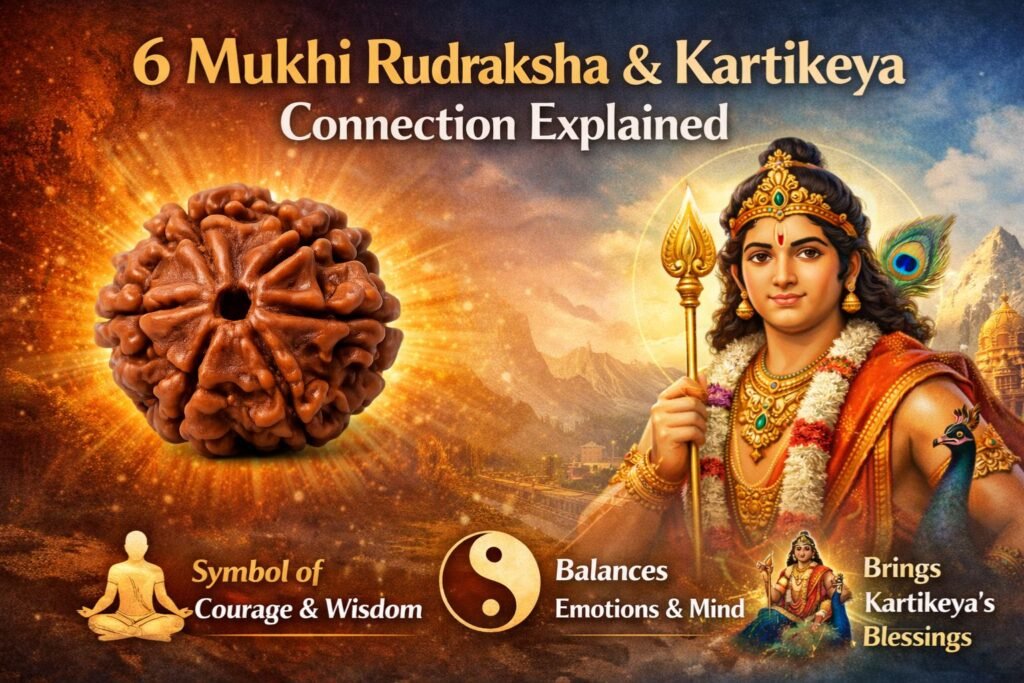 6 Mukhi Rudraksha and Kartikeya Connection Explained