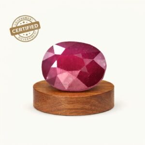 Natural Ruby Stone - Shani Dham Mandir