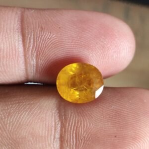 Yellow Sapphire Stone - Shani Dham Mandir