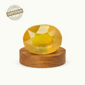 Yellow Sapphire Stone - Shani Dham Mandir